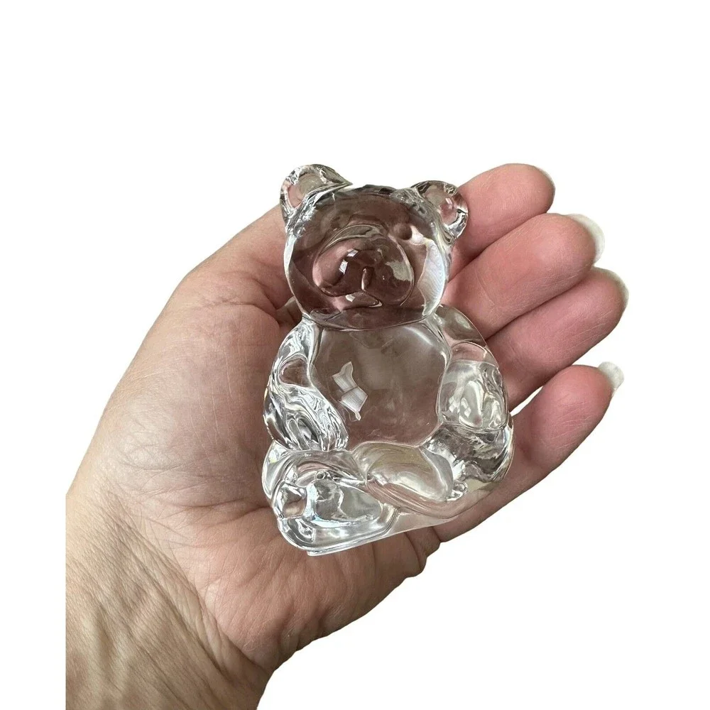 Princess House 24% Lead Crystal Bear Figurine‎ Clear Glass